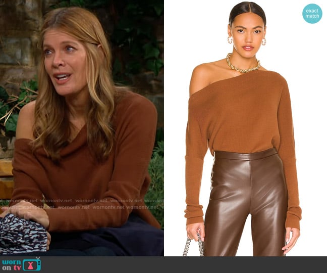 ASTR The Label Lorne Sweater worn by Phyllis Summers (Michelle Stafford) on The Young and the Restless