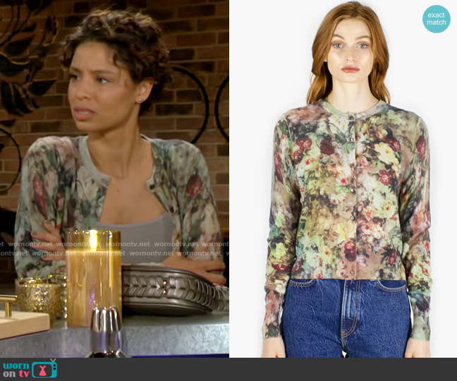 WornOnTV: Elena’s floral cardigan on The Young and the Restless ...