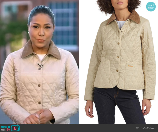 WornOnTV: Stephanie’s ivory quilted jacket on Good Morning America ...