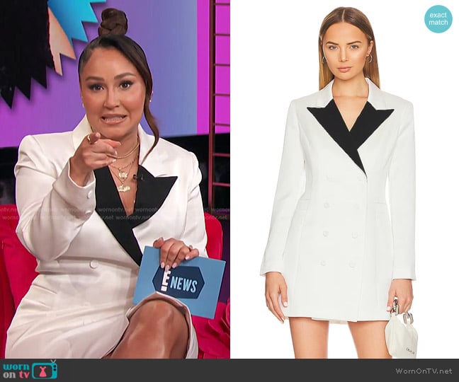 Bcbgmaxazria Mini Blazer Dress worn by Adrienne Houghton on E! News