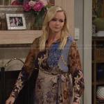 Belle’s floral shirtdress on Days of our Lives