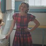 Betty’s pink plaid flare dress on Riverdale