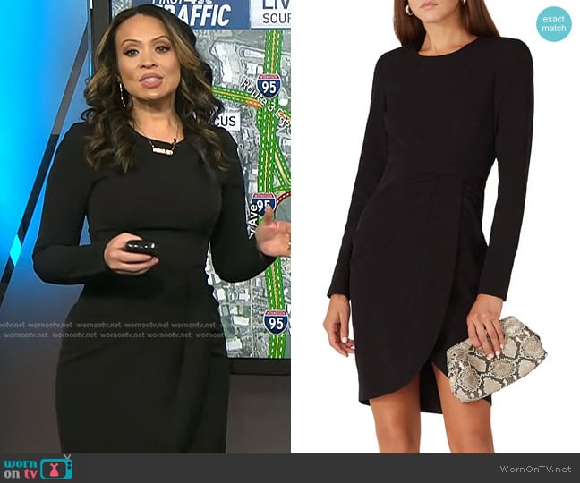 WornOnTV: Adelle’s black long sleeve dress on Today | Adelle Caballero ...