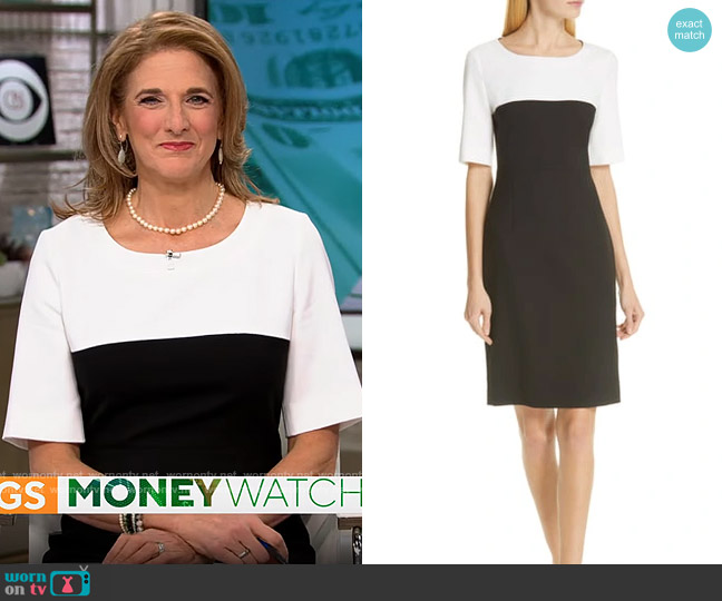 WornOnTV: Jill Schlesinger’s black and white dress on CBS Mornings ...