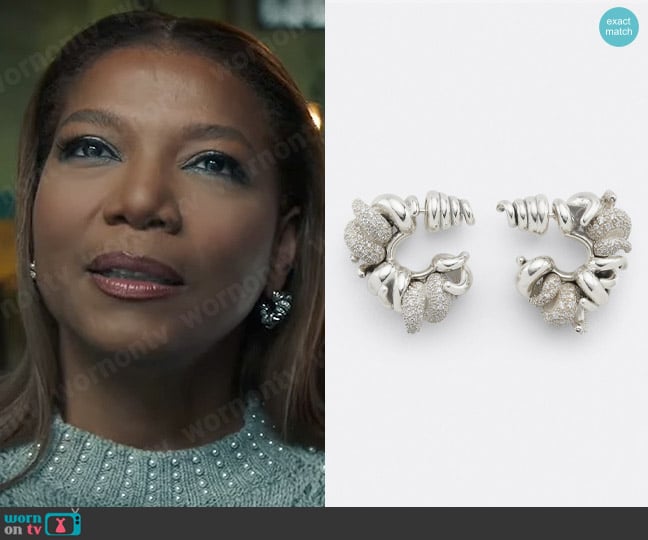 Bottega Veneta Horns Earrings worn by Robyn McCall (Queen Latifah) on The Equalizer