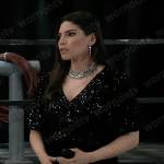 Brook Lynn’s black sequin dress on General Hospital Nurses Ball 2023