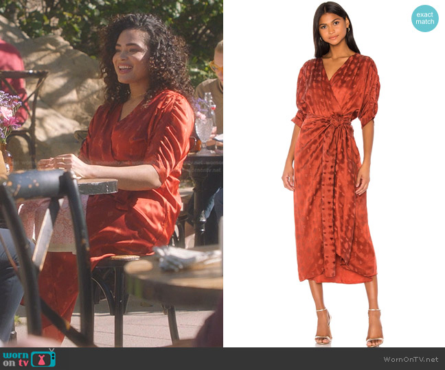 Callahan Sami Dress worn by Natalia (Annelise Cepero) on 9-1-1