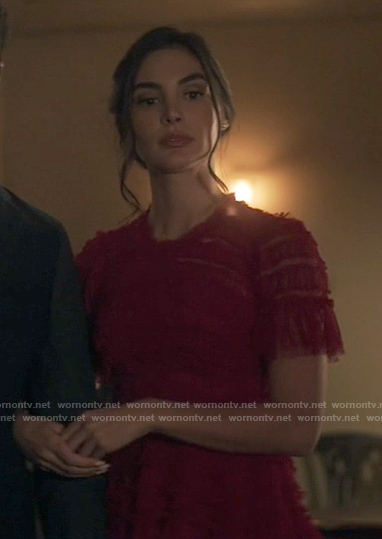 Candice's red tulle dress on Superman and Lois