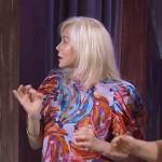 Chef Blondie’s banana print top on The Kelly Clarkson Show