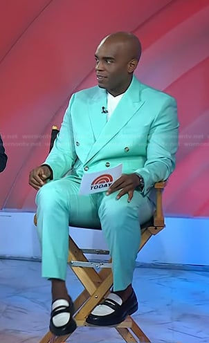 Chris Witherspoon's mint green blazer and pants on Today