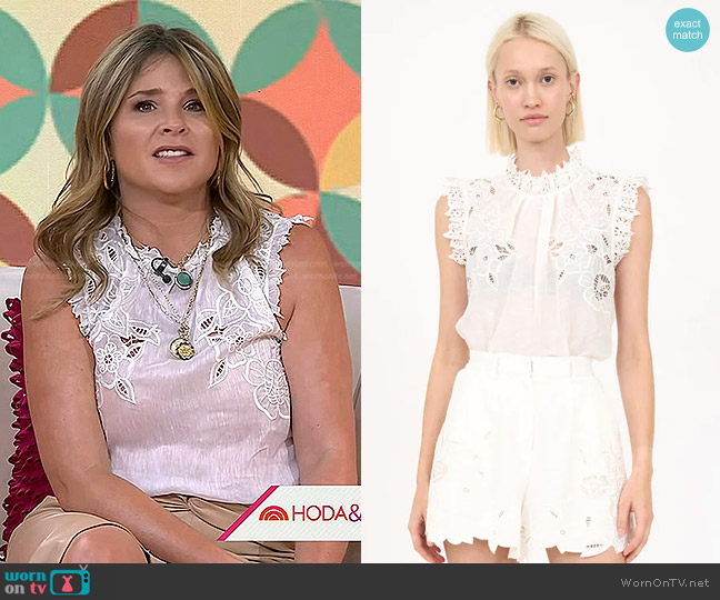 Christy Lynn Nora Top worn by Jenna Bush Hager on Today