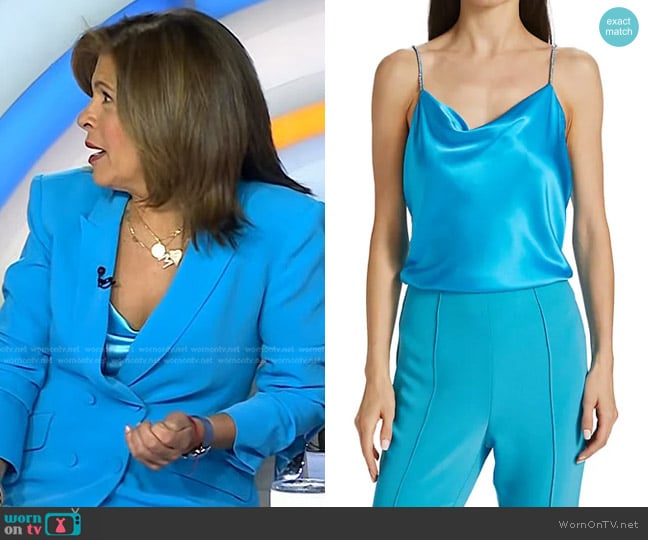 Cinq a Sept Marta Cami in Atomic Blue worn by Hoda Kotb on Today