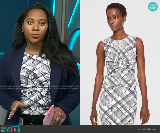 WornOnTV: Kay Angrum’s printed gathered top on NBC News Daily | Kay ...