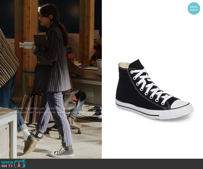 Converse Chuck Taylor All Star High Top Sneakers worn by Samantha Fink (Sofia Black-D'Elia) on Single Drunk Female