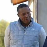 Craig Melvin’s light grey quilted vest on Today