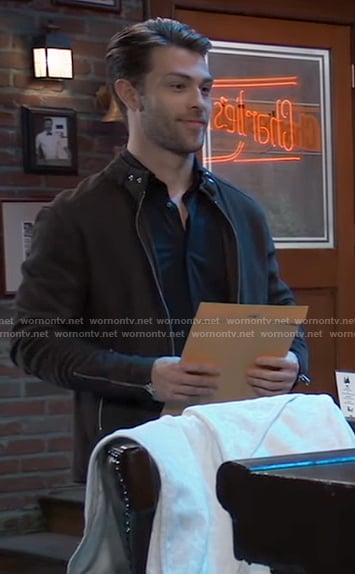 Dex’s leather jacket on General Hospital