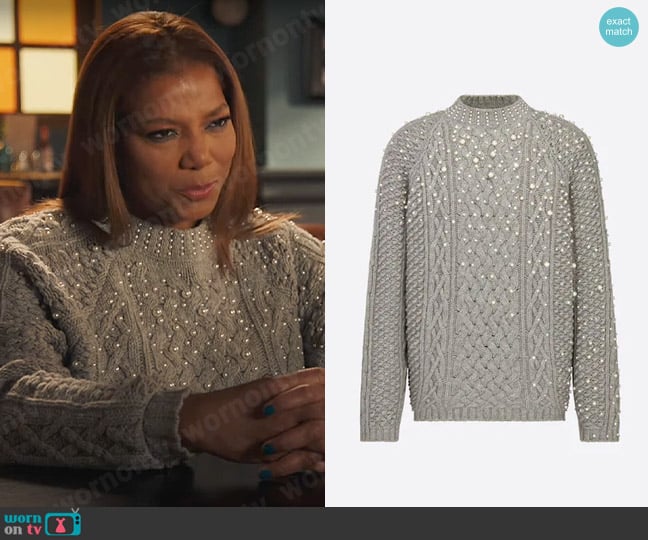 Dior Gray Wool and Cashmere Knit worn by Robyn McCall (Queen Latifah) on The Equalizer