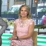 Dylan’s blush pink floral lace dress on Today