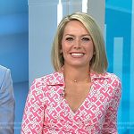 Dylan's pink geometric print wrap dress on Today