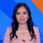 Em Nguyen’s pink cutout dress on Good Morning America