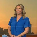 Emily West’s blue tie neck dress on Today