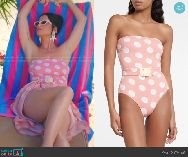 Eres Nuit Lune Bandeau Swimsuit worn by Katy Perry on American Idol