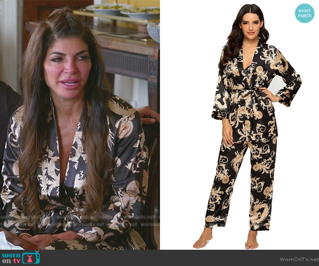 Escalier Pajama Set worn by Teresa Giudice on The Real Housewives of New Jersey