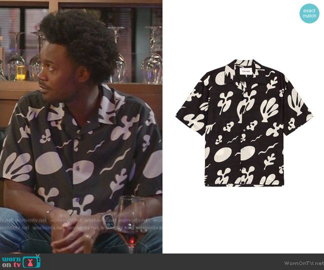 Frame Printed Summer Shirt worn by Noah Koles (Echo Kellum) on Grand Crew