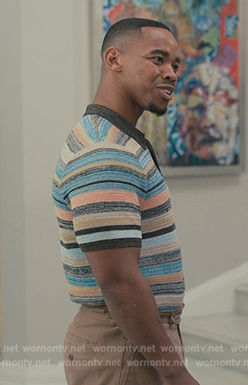 Fredrick's stripe polo on Bel-Air