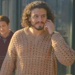 Gael’s beige pointelle knit sweater on Good Trouble