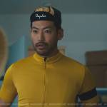 George’s yellow cycling jersey on Beef