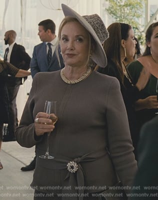 WornOnTV: Gerri’s gray peplum jacket and skirt on Succession | Clothes ...