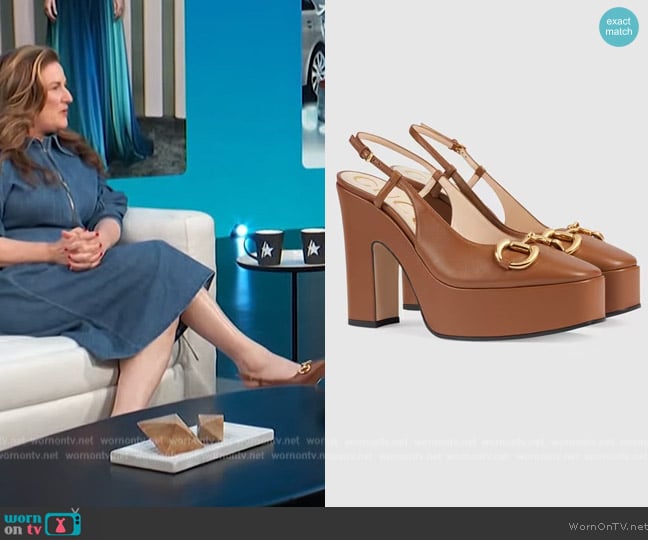 Gucci High Heel Pump worn by Ana Gasteyer on Access Hollywood