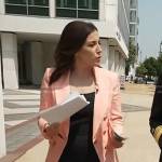 Hallie Jackson’s pink double breasted blazer on Today