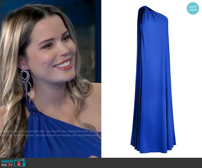 Halston Andrea Gown worn by Sasha Gilmore (Sofia Mattsson) on General Hospital