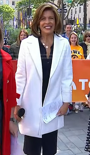 Hoda’s white coat on Today