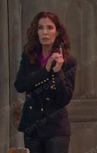 Hope's black double breasted blazer on Days of our Lives
