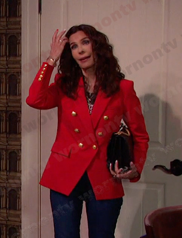Hope's red double breasted blazer on Days of our Lives
