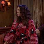 Hope’s red printed maxi dress on Days of our Lives