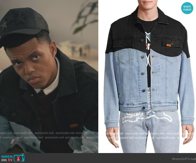 Ice Cream Dynamic Duo Denim Jacket worn by Will Smith (Jabari Banks) on Bel-Air