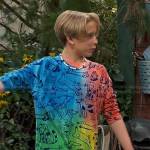 Jake’s multicolor dog print sweatshirt on Bunkd