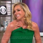Jane Krakowski’s green strapless dress on CBS Mornings