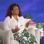 Janee Bolden’s palm print pants on The Talk