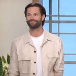 Jared Padalecki’s ivory jacket on The Talk