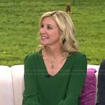 Jenny Marrs’s green v-neck top on Today