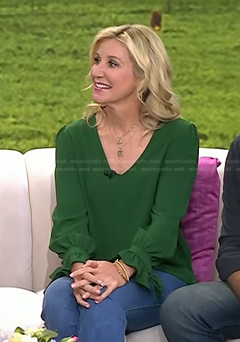 WornOnTV: Jenny Marrs’s green v-neck top on Today | Clothes and ...