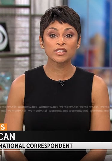 WornOnTV: Jericka Duncan’s black sheath dress on CBS Mornings | Jericka ...