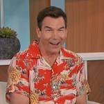 Jerry’s red Hawaiian print shirt on The Talk