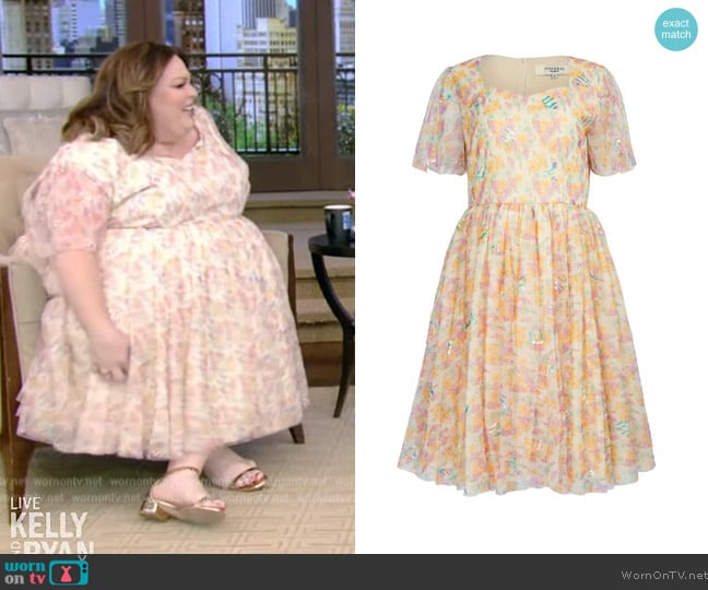 Jessa Kae Posh Petal Dress worn by Chrissy Metz on Live with Kelly and Mark