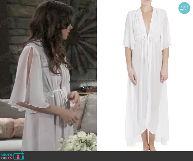 Jonquil Windsong Chiffon Bridal Robe worn by Willow Tait (Katelyn MacMullen) on General Hospital